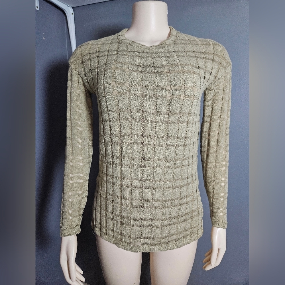 Zara Women's Textured Khaki Sweater